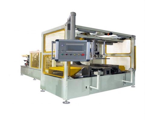 खरीदें पूरी तरह से स्वचालित रेडिएटर कोर बिल्डर मशीन 650 मिमी-850 मिमी कोर लंबाई और 4 मिमी-10 मिमी फिन ऊंचाई के लिए 16 अक्ष सर्वो नियंत्रण के साथ ऑनलाइन निर्माण