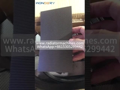 अधिकतम 600 मिमी चौड़ा 1 मिमी ऊंचा स्टेनलेस स्टील हीट एक्सचेंजर तरंगदार पंख